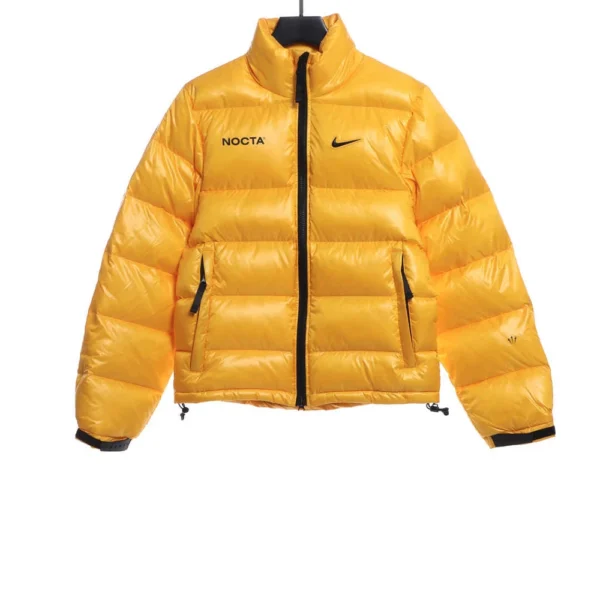 Joint Stand Collar Down Jacket(black / Yellow ) - Image 2
