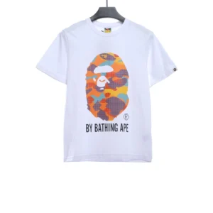 Grid Camouflage Ape Head Short Sleeve