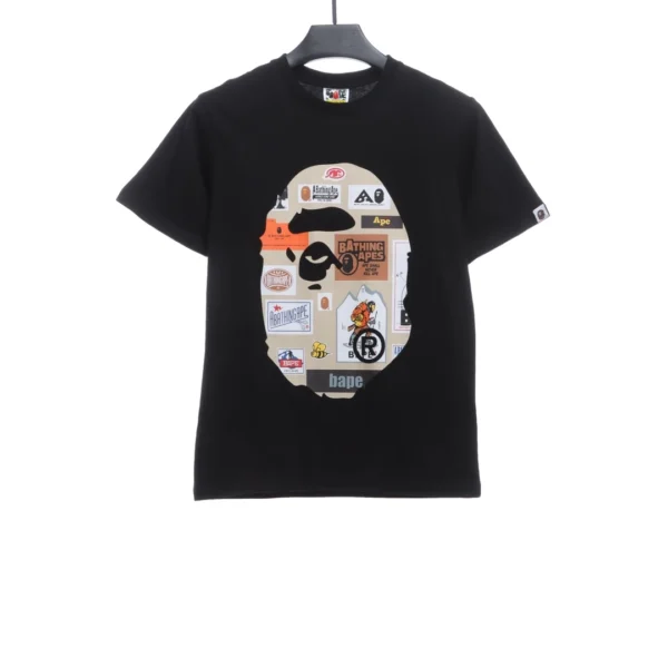 Letter Pattern Label Printing Short Sleeve - Image 2