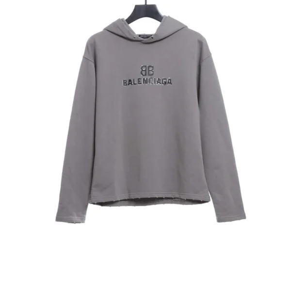 Double B Mosaic Made Torn Hoodie