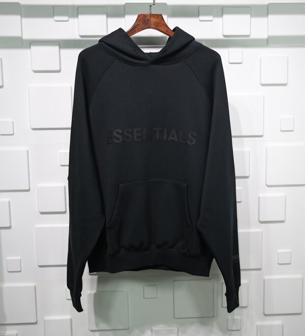 Fear Of God Essentials 3d Silicon Applique Pullover Hoodie Replica - Image 5