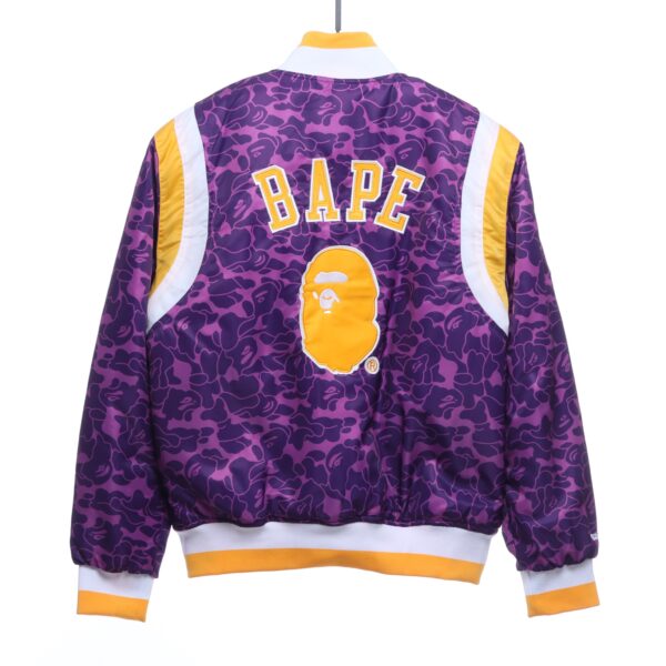 Embroidered Camouflage Baseball Jacket - Image 2