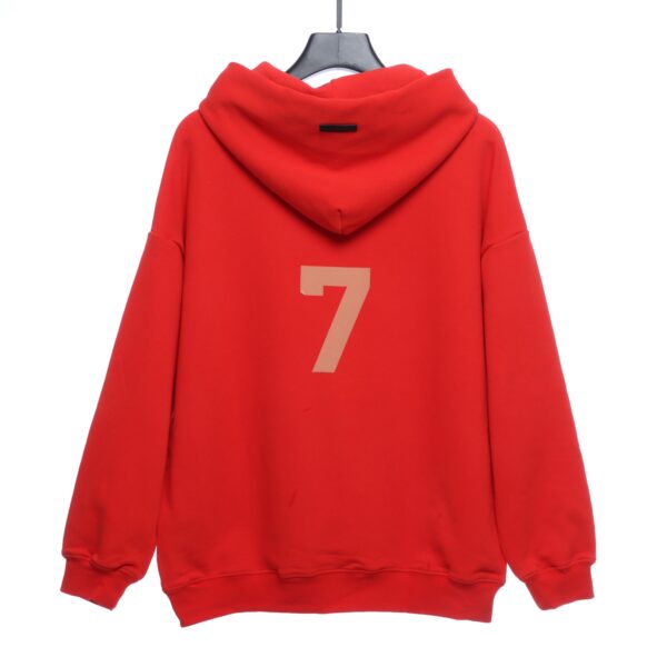 Flocked Figure 7 Hoodie - Image 2