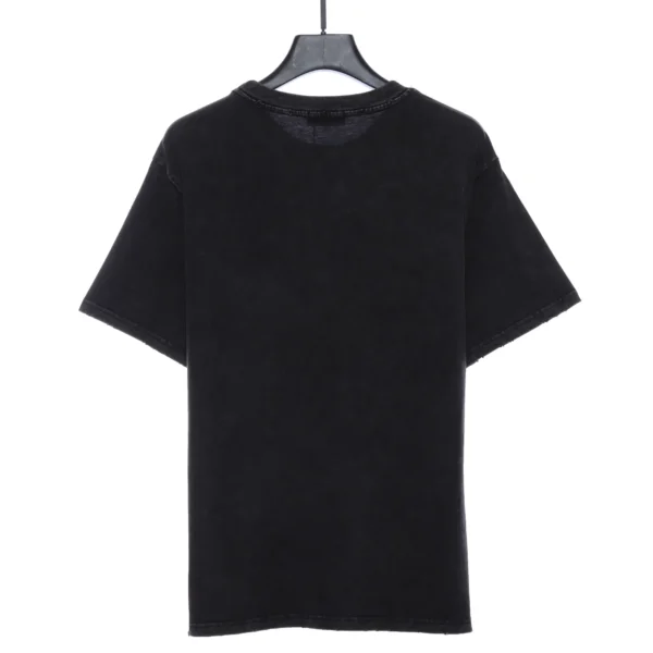 Distressed Washed Portrait Print T-shirt - Image 2