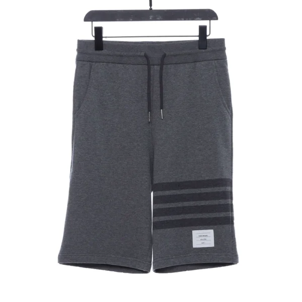 Contrast Color Yarn Shorts (blue / Gray)