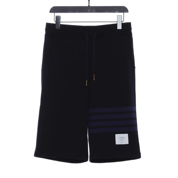 Contrast Color Yarn Shorts (blue / Gray) - Image 2
