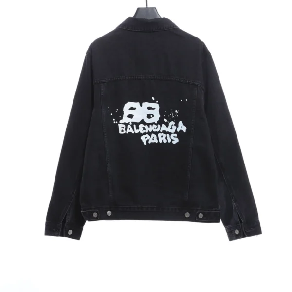 Double B Graffiti Washed Denim Jacket
