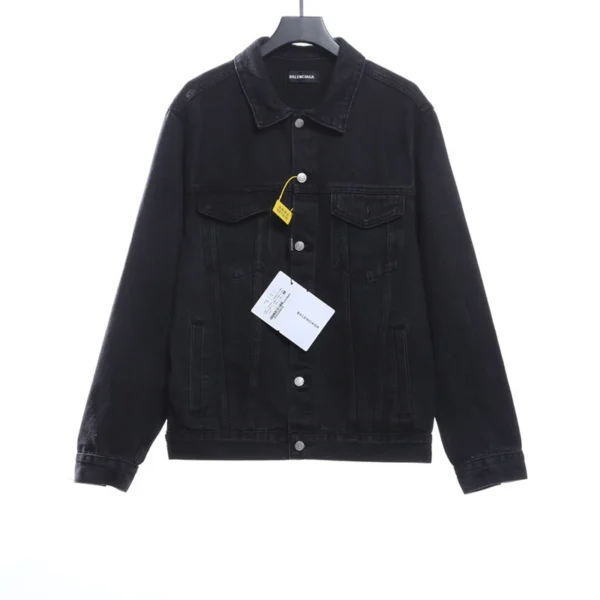 Taped Wash Distressed Denim Jacket - Image 2