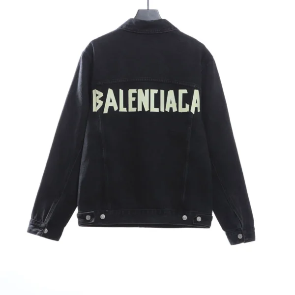 Taped Wash Distressed Denim Jacket