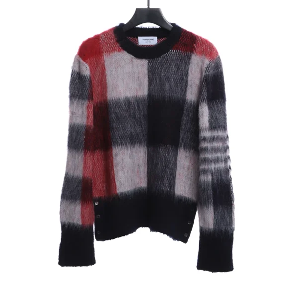 Plaid Mohair Sweater