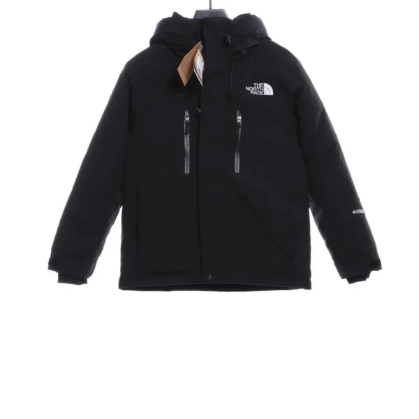 Tricolor Stand Collar Logo Down Jacket - Image 3