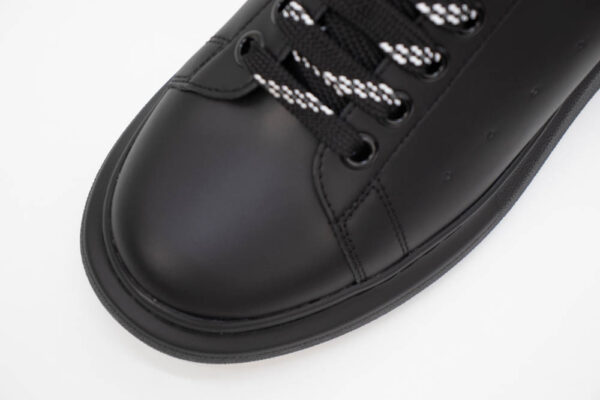 Alexander Mcqueen Show Leather Platform Trainers – Black Replica - Image 3