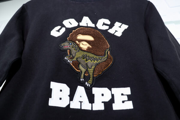 Bape X Cach Rexy Dinosaur Sweatshirt Replica - Image 4