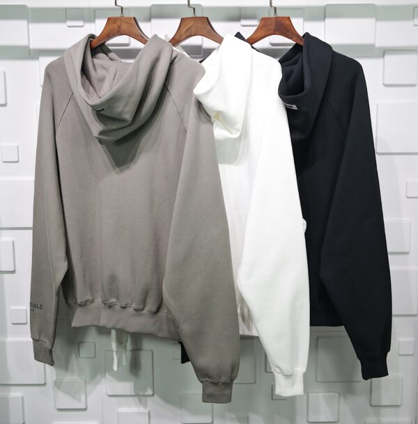 Fear Of God Essentials 3d Silicon Applique Pullover Hoodie Replica - Image 2