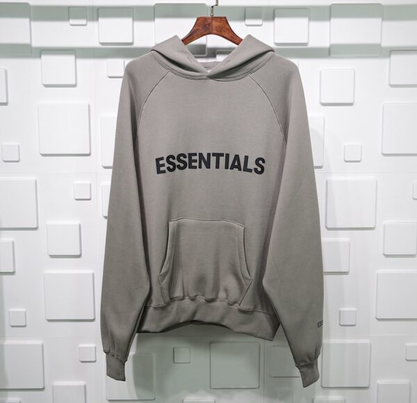 Fear Of God Essentials 3d Silicon Applique Pullover Hoodie Replica - Image 3