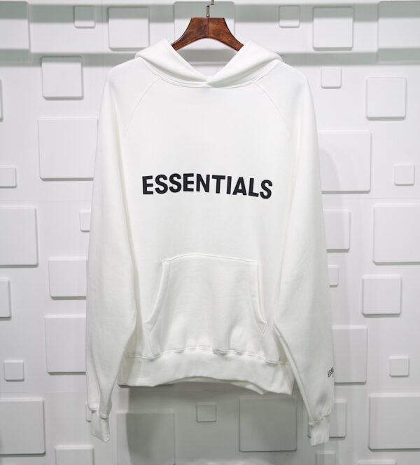 Fear Of God Essentials 3d Silicon Applique Pullover Hoodie Replica - Image 4