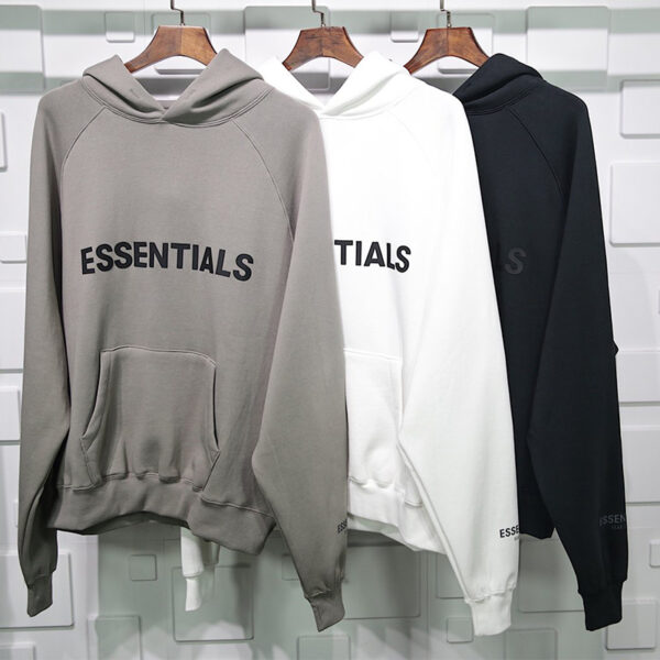 Fear Of God Essentials 3d Silicon Applique Pullover Hoodie Replica