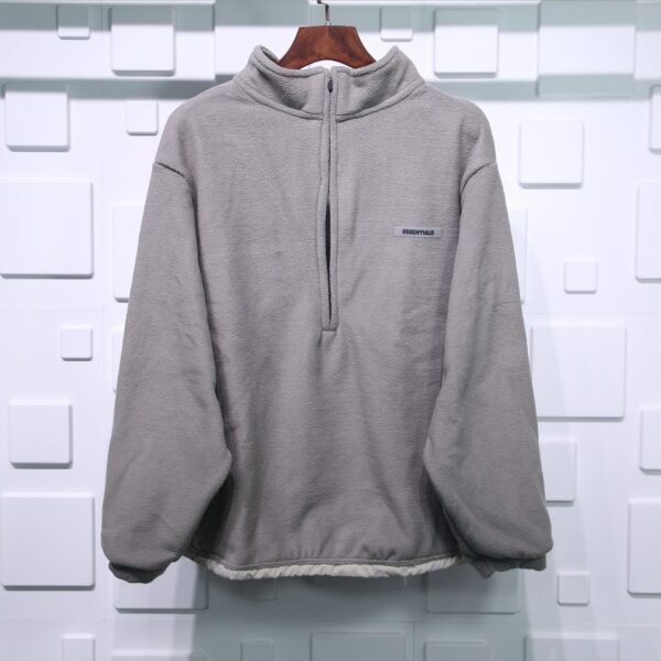 Fear Of God Essentials Polar Fleece Half-zip Sweater Replica - Image 4