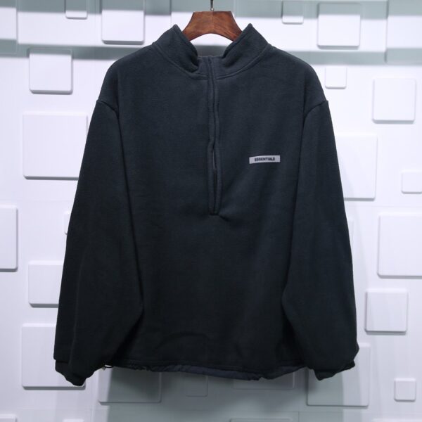 Fear Of God Essentials Polar Fleece Half-zip Sweater Replica - Image 3