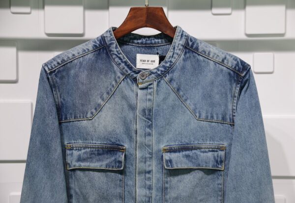 Fear Of God Vintage Denim Shirt Replica - Image 3