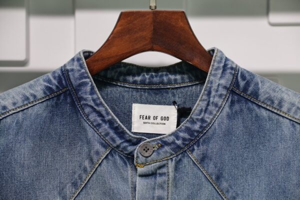 Fear Of God Vintage Denim Shirt Replica - Image 4