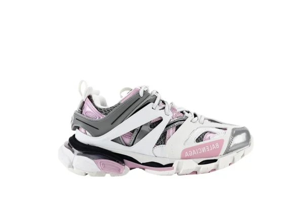 Balenciaga White Gray Pink Track Sneaker
