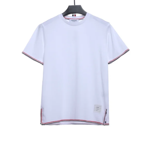 Red White Blue Stripe Webbing Overlock Short Sleeve Reps - Image 3