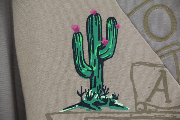 Travis Scott Cactus Jack X Jordan T-shirt Khaki/desert Replica - Image 4
