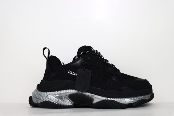 Balenciaga Triple S Snekaer “black Silver”