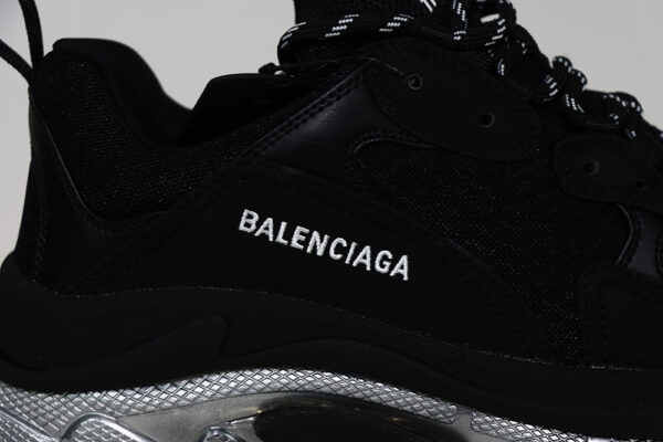 Balenciaga Triple S Snekaer “black Silver” - Image 2