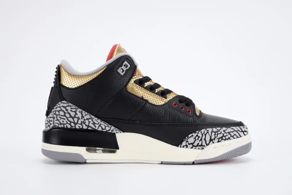 Air Jordan 3 “black Cement Gold” 2022 - Image 3