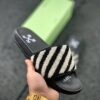 Off-white Flyknit Stripe Slides - Image 2