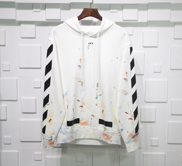 Off White Virgil Abloh Firework Hoodie Replica - Image 3