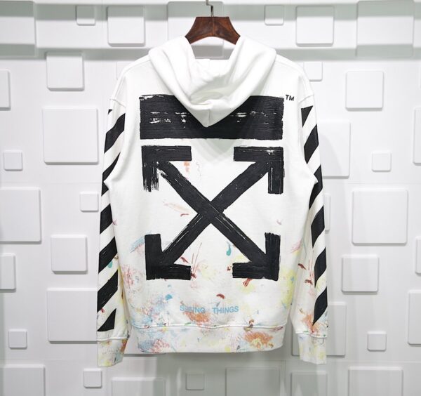 Off White Virgil Abloh Firework Hoodie Replica - Image 4