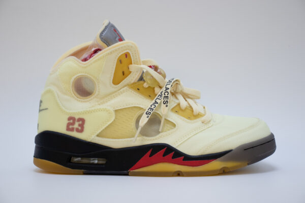 Off-white X Air Jordan 5 Sail - Image 3