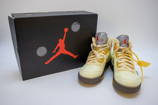 Off-white X Air Jordan 5 Sail - Image 2