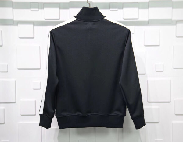 Palm Angels Chenille Track Jacket-black Replica - Image 2