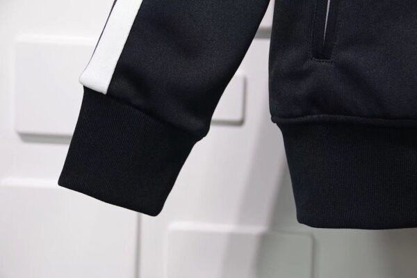 Palm Angels Chenille Track Jacket-black Replica - Image 5