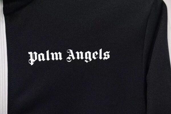 Palm Angels Chenille Track Jacket-black Replica - Image 6