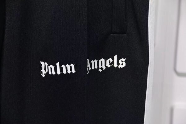 Palm Angels Chenille Track Pants-black Replica - Image 5