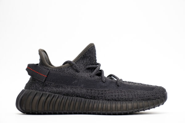Yeezy 350 V2 Static All Black Reflective Replica For Sale