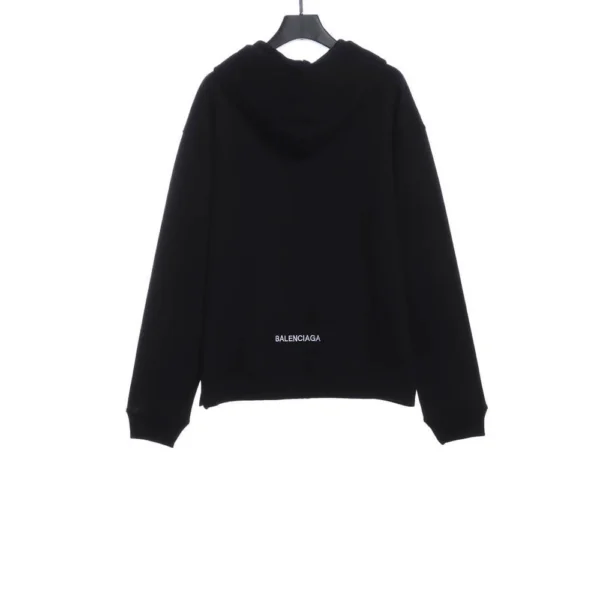 Embroidered Back Logo Zip Hoodie