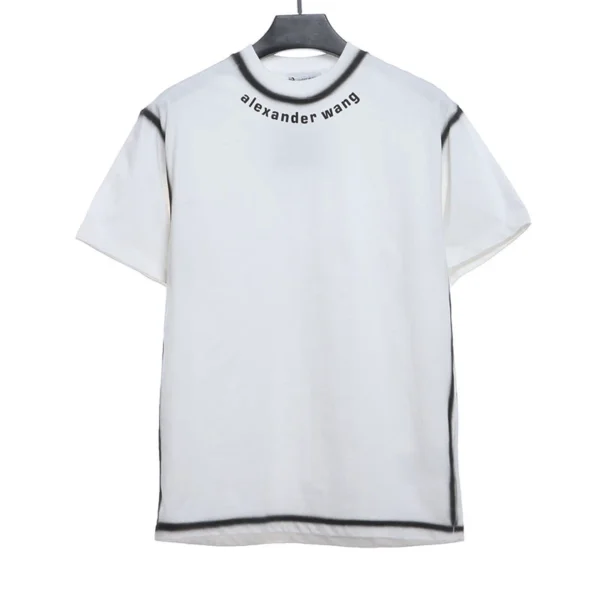 Inkjet Neckline Logo Print T-shirt - Image 2