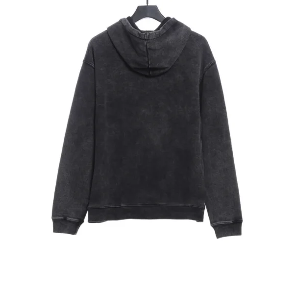 520 Print Distressed Washed Hoodie - Image 2