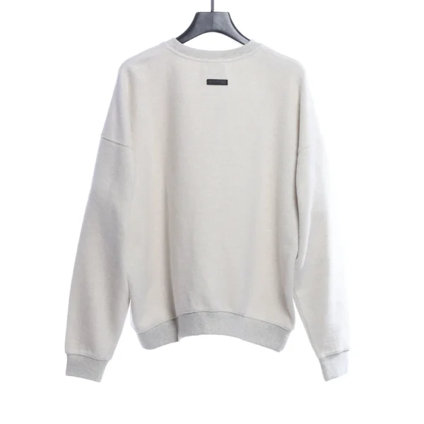 Letter Reverse Round Neck Sweatshirt - Image 2