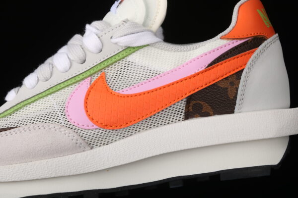Sacai X Nike Lvd Waffle Daybreak Medium Grey/orange-pink - Image 6