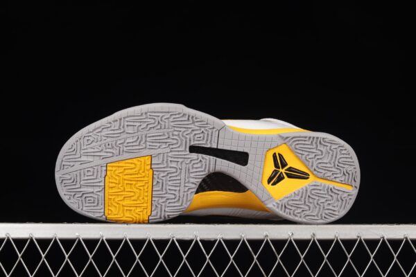 Nike Zoom Kobe 5 White Black Yellow - Image 9