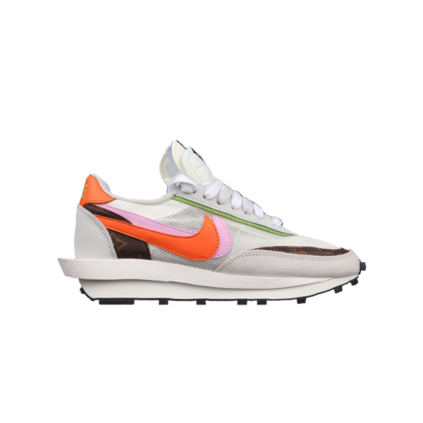 Sacai X Nike Lvd Waffle Daybreak Medium Grey/orange-pink