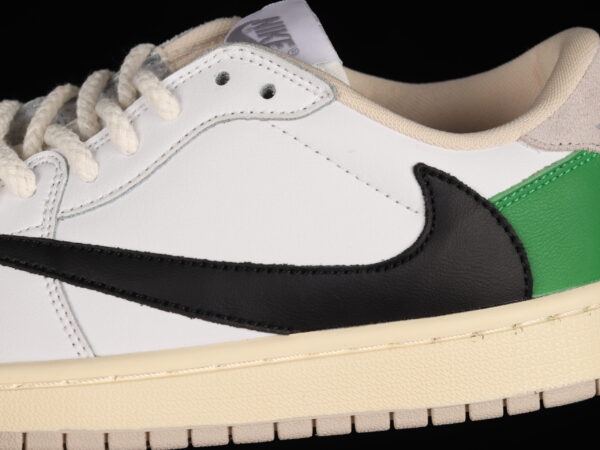 Travis Scott X Air Jordan 1 Low White Green - Image 4