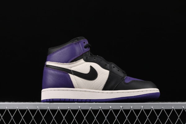 Jordan 1 Retro High Court Purple Black Toe - Image 2
